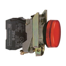 Лампа сигнальная 22мм красный LED 240V AC [XB4BVM4] Harmony XB4 Schneider Electric