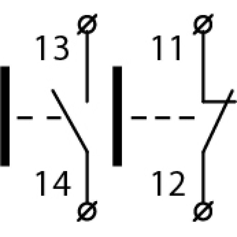 Кнопка Пуск-Стоп "I-O" 1NO+1NC 22мм без подсветки [A0140010170] TB5-AL8425 АСКО