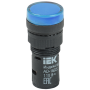 Лампа сигнальна 16мм синій LED 36V AC/DC [BLS10-ADDS-036-K07-16] AD16DS УЕК