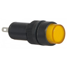 Лампа сигнальная 22мм желтый LED 24V АC/DC [A0140030178] AD22E-10DS АСКО