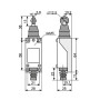 Выключатель концевой 1NO+1NC 5A 220V шток с перпендикулярным металлическим роликом [A0050030009] МЕ 8122 АСКО