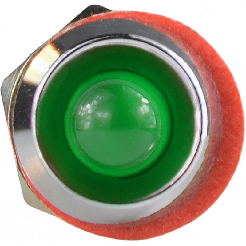 Лампа сигнальная 8мм зеленый LED 24V AC/DC металл [A0140030212] AС22C-8 АСКО