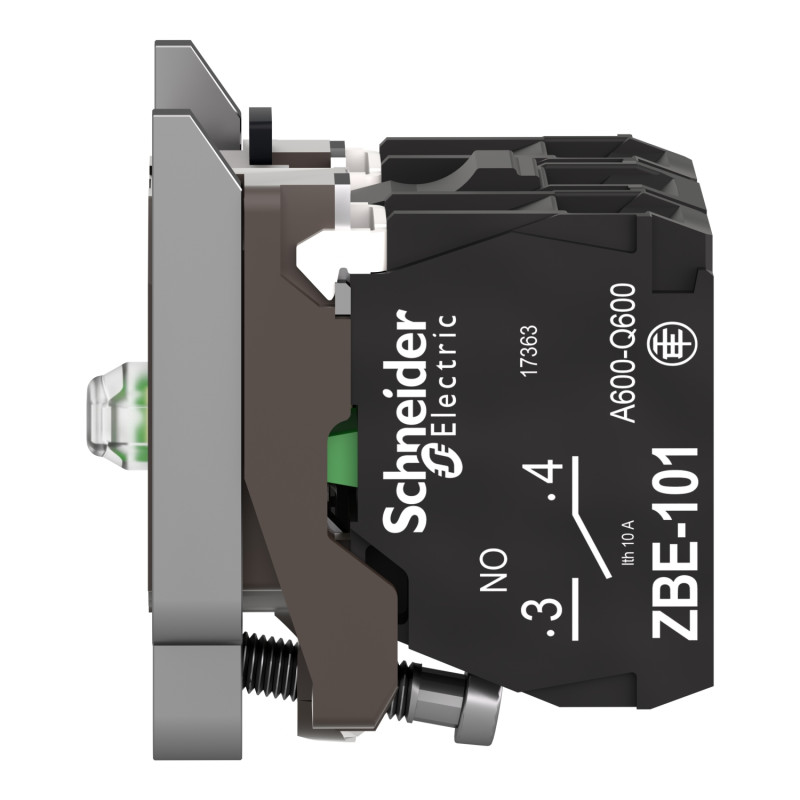 Кнопка з підсвічюванням 2NO LED білий 24V [ZB4BW0B13] Harmony XB4 Schneider Electric