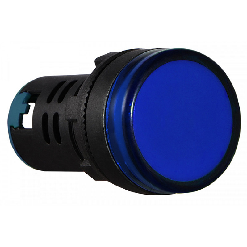 Лампа сигнальна 22мм синій LED 220V АC [A0140030152] AD22-22DS АСКО
