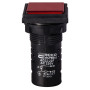 Лампа сигнальна 22мм червоний LED 220V АC [A0140030157] AD22-22F АСКО
