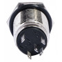 Кнопка металлическая 1NO+1NC 16мм с подсветкой зеленый LED 220V [A0140010093] TYJ 16-261 АСКО
