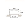 Лампа сигнальна 22мм матова зелений LED 24V AC/DC [4771702] ELPI-024С-G ETI