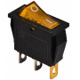 Переключатель 1 клавиша 1NO 28мм с подсветкой желтый неон 220V [A0140040029] KCD3-101N YL/B АСКО