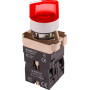 Переключатель "I-O" 1NO+1NC 22мм с подсветкой красный LED 220V 2 положения с фиксацией [p0810140] e.mb.bk2465 E.NEXT