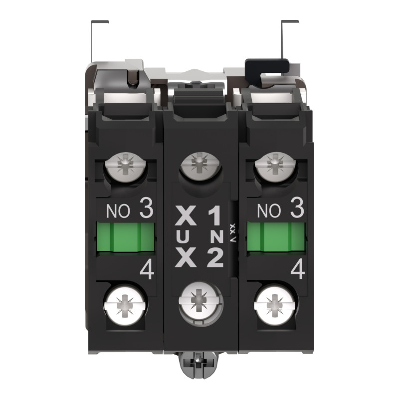 Кнопка з підсвічюванням 2NO LED білий 24V [ZB4BW0B13] Harmony XB4 Schneider Electric