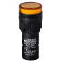 Лампа сигнальная 16мм желтый LED 220V АC [A0140030052] AD16-16DS АСКО