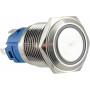 Кнопка металлическая плоская 1NO+1NC 16мм с подсветкой красный LED 220V с фиксацией [A0140010098] TYJ 16-361 АСКО