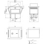 Перемикач 1 клавіша 2NO 31мм з підсвічуванням червоний неон 220V [s2040004] e.switch.key.04 E.NEXT