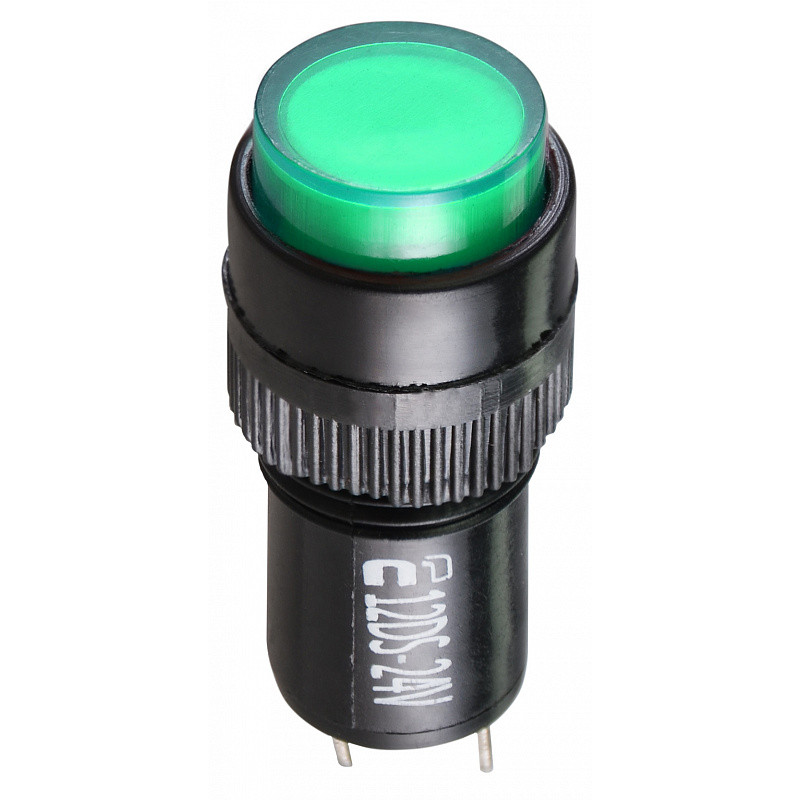Лампа сигнальна 22мм зелений LED 24V АC/DC [A0140030189] AD22E-12DS АСКО