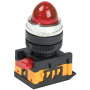 Лампа сигнальная 22мм красный неон 240V AC [BLS20-AL-K04] AL-22 УЕК