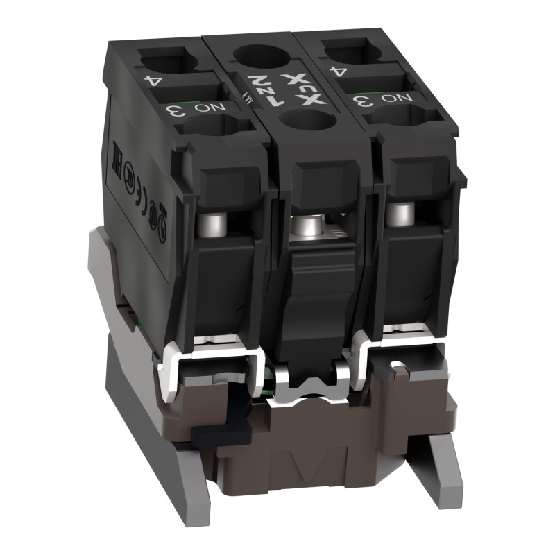 Кнопка з підсвічюванням 2NO LED білий 24V [ZB4BW0B13] Harmony XB4 Schneider Electric