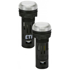 Лампа сигнальная 16мм матовая белый LED 240V AC [4771611] ECLI-16-240A-W ETI