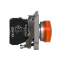 Лампа сигнальная 22мм оранжевая LED 240V AC [XB4BVM5] Harmony XB4 Schneider Electric