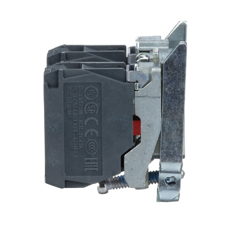 Корпус кнопки с контактом 2NC 3A 240V AC/DC с винтовым зажимом [ZB4BZ104] Harmony XB4 Schneider Electric