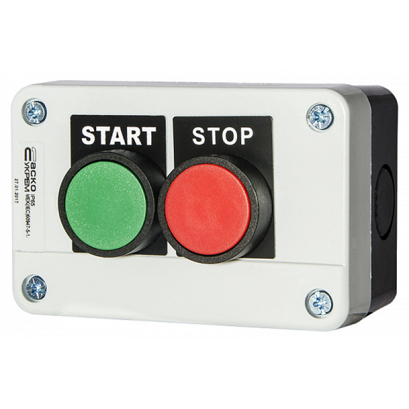 Пост двомісний "Старт-Стоп" 2.5А(220V) 1NO+1NC IP54 [A0140020005] XAL-B211Н29 АСКО