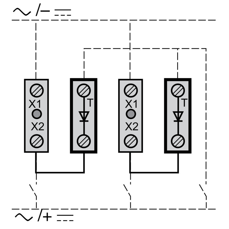 Тестировочный блок 24-120V AC/DC [ZBZG156] Harmony XB5 Schneider Electric