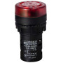 Сигналізатор звуковий (зумер) 22мм червоний LED 220V АC [A0140030159] AD22-22 BM/r АСКО