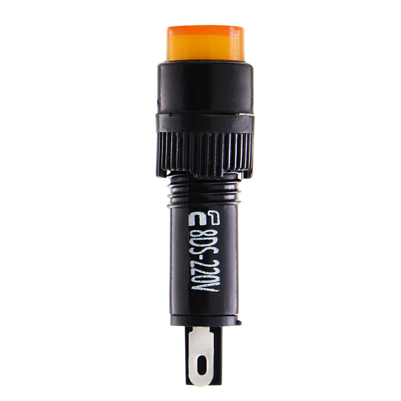 Лампа сигнальна 22мм жовтий LED 220V АC [A0140030166] AD22E-8DS АСКО