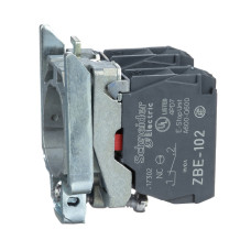 Корпус кнопки с контактом 2NC 3A 240V AC/DC с винтовым зажимом [ZB4BZ104] Harmony XB4 Schneider Electric