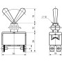 Тумблер "ON-OFF" 2NO 10А 250V 2 положення 4 контакти [A0140060003] 1221 АСКО