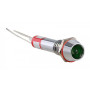 Лампа сигнальная 6мм зеленый LED 220V AC металл [A0140030100] AD22C-6 АСКО