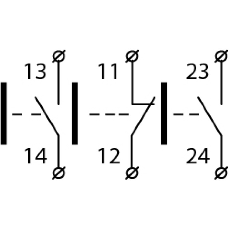 Пост тримісний "Старт1-Старт2-Стоп" 2.5А(220V) 2NO+1NC IP54 [A0140020067] XAL-D339 АСКО