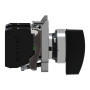Переключатель "I-O-II" 2NO 22мм без подсветки черный 3 положения [XB4BJ53] Harmony XB4 Schneider Electric