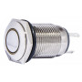Кнопка металлическая 1NO+1NC 16мм с подсветкой желтый LED 220V [A0140010094] TYJ 16-261 АСКО