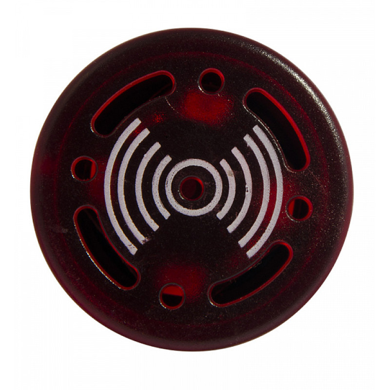 Сигналізатор звуковий (зумер) 22мм червоний LED 220V АC [A0140030159] AD22-22 BM/r АСКО