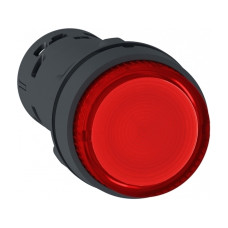 Кнопка управления 1NO 22мм с подсветкой красный LED 230V самовозвратом [XB7NW34M2] Harmony XB7 Schneider Electric