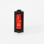 Переключатель 1 клавиша 1NO 28мм с подсветкой красный неон 220V [s2040003] e.switch.key.03 E.NEXT