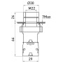Переключатель "I-O" 1NO+1NC 22мм с подсветкой зеленый LED 220V 2 положения с фиксацией [p0810139] e.mb.bk2365 E.NEXT