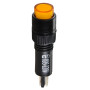 Лампа сигнальна 22мм жовтий LED 220V АC [A0140030166] AD22E-8DS АСКО