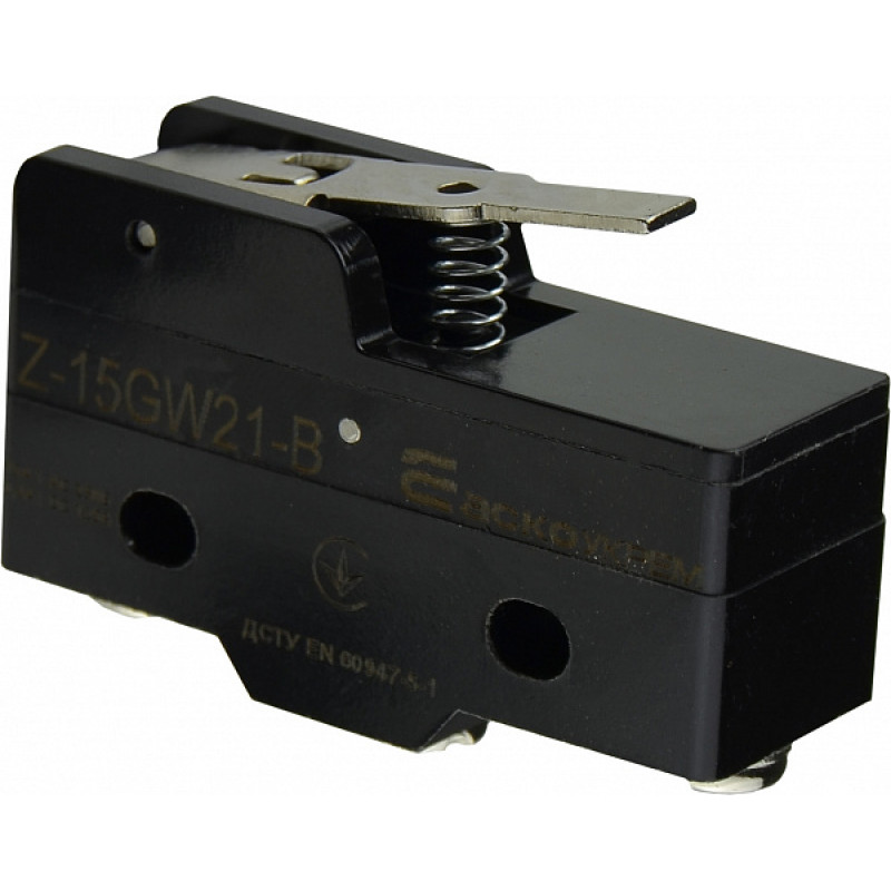 Микропереключатель 1NO+1NC 15А 250V IP20 короткая планка [A0050040005] Z-15GW21-B АСКО