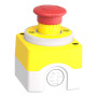 Пост одноместный "Аварийный Стоп" 3A 24V 1NO+2NC IP66 грибок [XALK178W3B140G] Harmony XALK Schneider Electric
