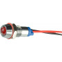 Лампа сигнальная 8мм красный LED 24V AC/DC металл [A0140030213] AС22C-8 АСКО