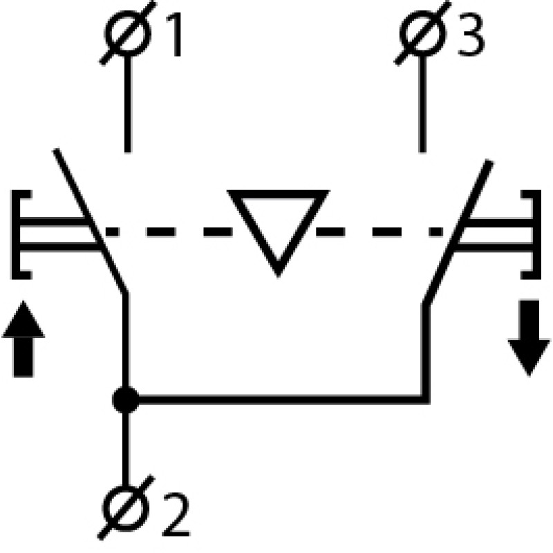 Тельферный пост 2-положения 2NO IP54 [A0140050001] COB61 АСКО