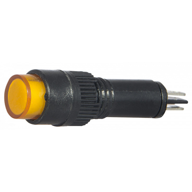 Лампа сигнальна 22мм жовтий LED 220V АC [A0140030166] AD22E-8DS АСКО