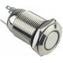 Кнопка металлическая 1NO+1NC 16мм с подсветкой желтый LED 220V [A0140010094] TYJ 16-261 АСКО