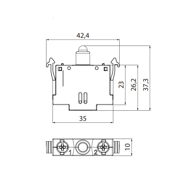 Модуль світлодіодний 24V AC/DC LED зелений для кнопок NSE [4774122] NSE-ILM-024U-G ETI