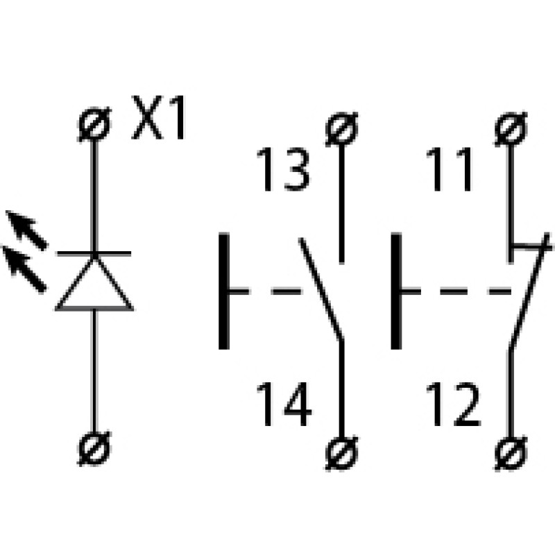 Пост тримісний "Старт-Стоп-Сигнал" 2.5А(220V) 1NO+1NC IP54 червоний індикатор [A0140020019] XAL-B376 АСКО
