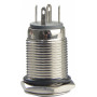 Кнопка металлическая 1NO+1NC 16мм с подсветкой желтый LED 220V [A0140010094] TYJ 16-261 АСКО