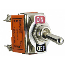 Тумблер "ON-OFF" 2NO 10А 250V 2 положения 4 контакта [A0140060003] 1221 АСКО