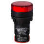 Лампа сигнальна 22мм червоний LED 220V АC [A0140030038] AD22-22DS АСКО