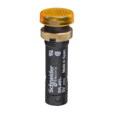 Лампа сигнальная 12мм 24V DC LED желтый [XVLA335] Harmony XVL Schneider Electric